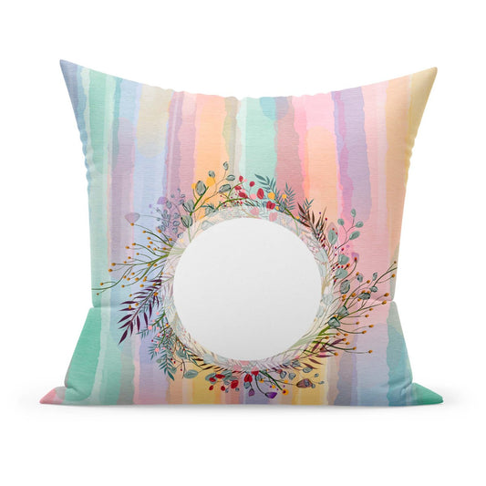 Personalized Rainbow Pillow